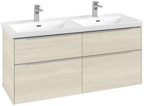 VILLEROY BOCH Subway 3.0 Vanity unit, 4 výsuvy, 1272 x 576 x 478 mm, bílý dub #C56800AA