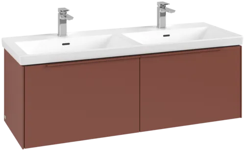 VILLEROY BOCH Subway 3.0 Vanity unit, 2 výsuvy, 1272 x 429 x 478 mm, Vínově červená #C56702AH