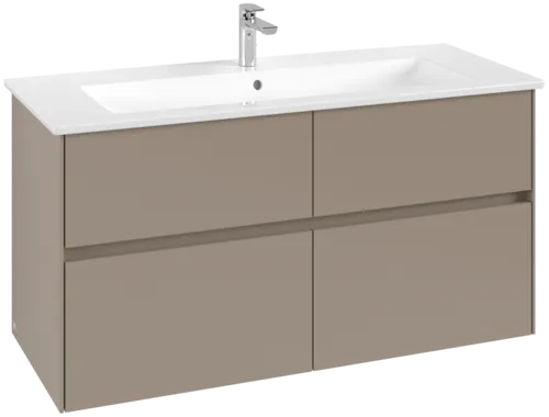 VILLEROY BOCH Toaletní skříňka Collaro, s osvětlením, 4 výsuvy, 1161 x 610 x 480 mm, taupe #C146B0VM