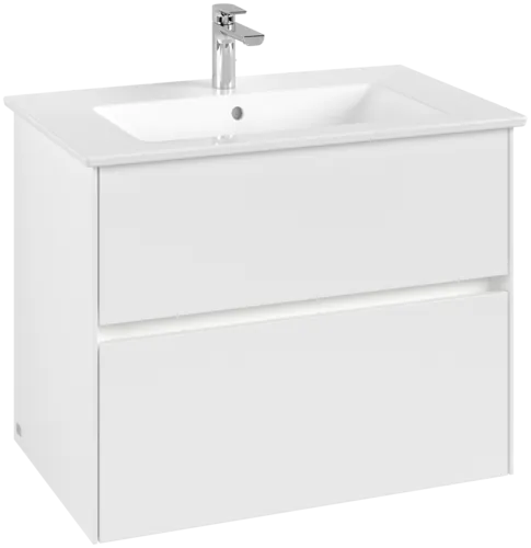 VILLEROY BOCH Umyvadlová skříňka Collaro, s osvětlením, 2 výsuvy, 761 x 610 x 480 mm, bílá matná #C144B0MS