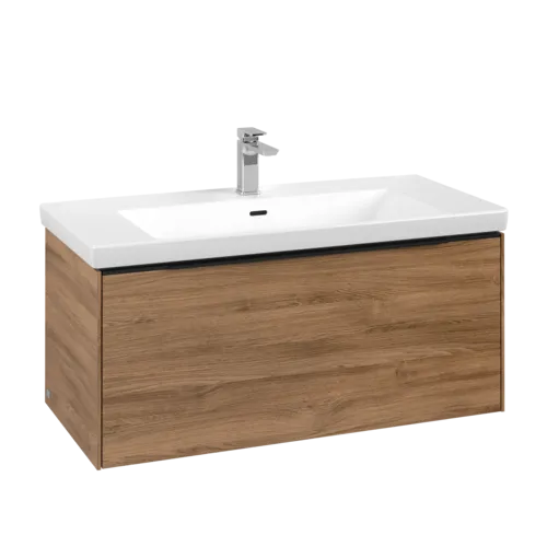 VILLEROY BOCH Subway 3.0 Vanity unit, 1 zásuvka, 973 x 429 x 478 mm, dub Kansas #C56901RH
