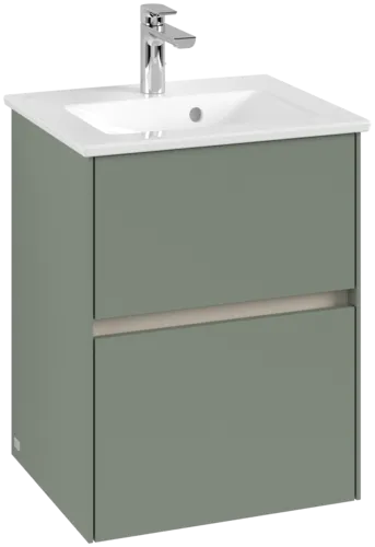 VILLEROY BOCH Toaletní skříňka Collaro, s osvětlením, 2 výsuvy, 472 x 609,5 x 404 mm, Soft Green #C141B0AF