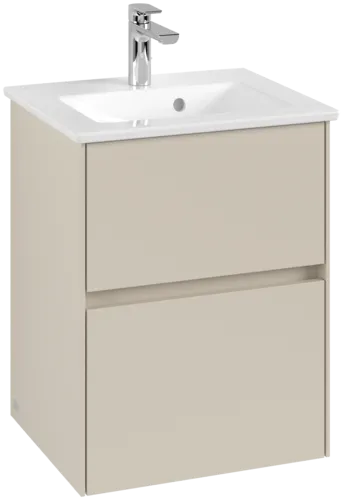 VILLEROY BOCH Toaletní skříňka Collaro, 2 výsuvy, 472 x 609,5 x 404 mm, Cashmere Grey #C14100VN
