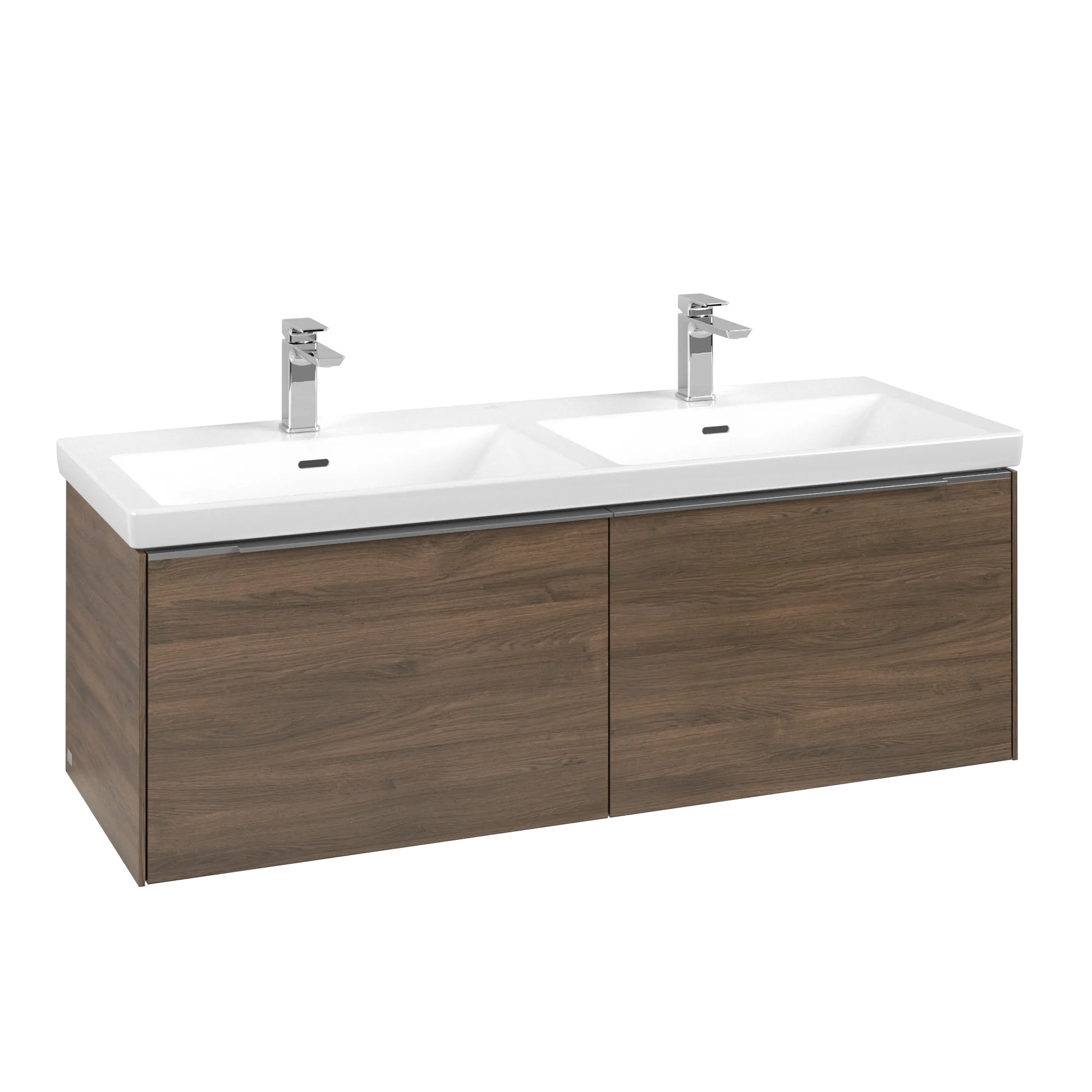 VILLEROY BOCH Subway 3.0 Vanity unit, s osvětlením, 2 výsuvy, 1272 x 429 x 478 mm, Arizona Oak #C567L0VH