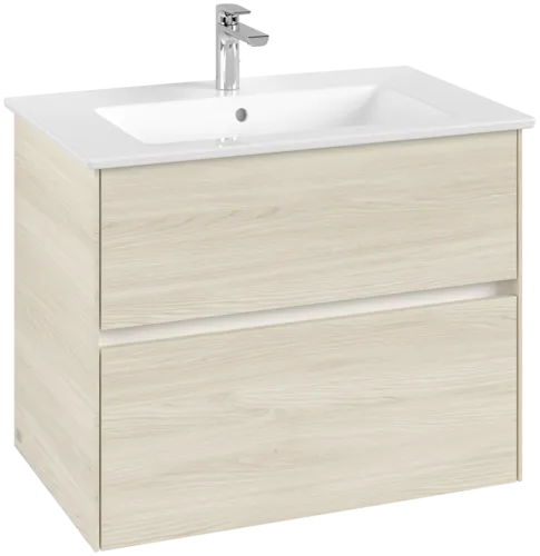 VILLEROY BOCH Toaletní skříňka Collaro, 2 výsuvy, 761 x 610 x 480 mm, bílý dub #C14400AA