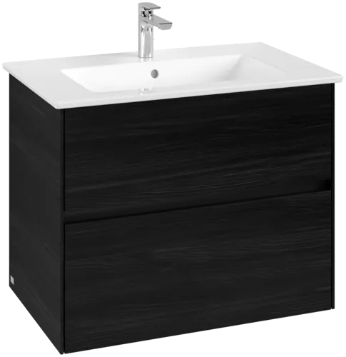 VILLEROY BOCH Toaletní skříňka Collaro, 2 výsuvy, 761 x 610 x 480 mm, černý dub #C14400AB