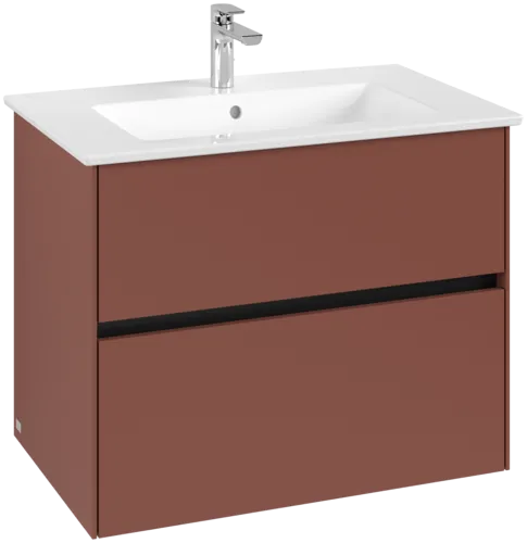 VILLEROY BOCH Toaletní skříňka Collaro, 2 výsuvy, 761 x 610 x 480 mm, vínově červená #C14400AH