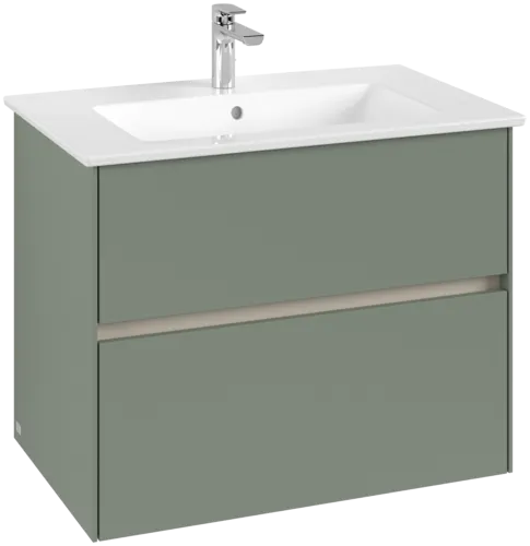 VILLEROY BOCH Toaletní skříňka Collaro, 2 výsuvy, 761 x 610 x 480 mm, jemně zelená #C14400AF