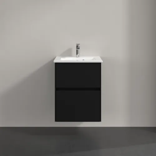 VILLEROY BOCH Toaletní skříňka Collaro, 2 výsuvy, 472 x 609,5 x 404 mm, Volcano Black #C14100VL, obrázek 3