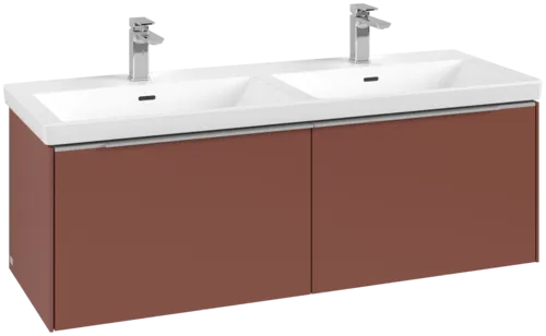 VILLEROY BOCH Subway 3.0 Vanity unit, 2 výsuvy, 1272 x 429 x 478 mm, Vínově červená #C56700AH