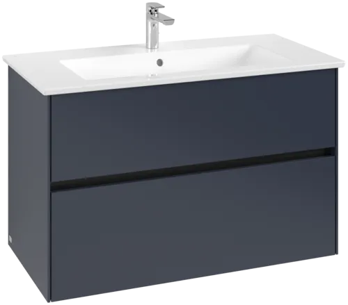 VILLEROY BOCH Umyvadlová skříňka Collaro, s osvětlením, 2 výsuvy, 961 x 610 x 480 mm, Marine Blue #C145B0VQ