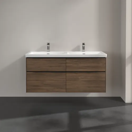 VILLEROY BOCH Subway 3.0 Vanity unit, s osvětlením, 4 výsuvy, 1272 x 576 x 478 mm, Arizona Oak #C568L1VH, obrázek 3