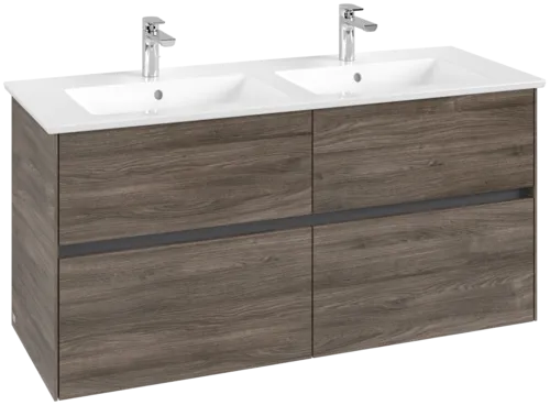 VILLEROY BOCH Toaletní skříňka Collaro, 4 výsuvy, 1261 x 610 x 480 mm, dub kamenný #C14700RK