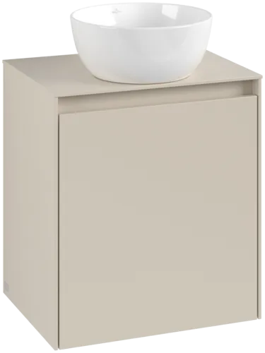 VILLEROY BOCH Toaletní skříňka Collaro, 1 dvířka, 500 x 548 x 380 mm, Cashmere Grey / Cashmere Grey #C14900VN