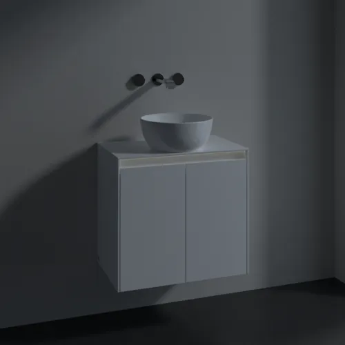 VILLEROY BOCH Toaletní skříňka Collaro, s osvětlením, 2 dvířka, 600 x 548 x 380 mm, bílá matná / bílá matná #C150B0MS, obrázek 5