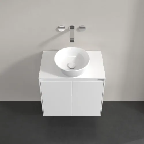 VILLEROY BOCH Toaletní skříňka Collaro, s osvětlením, 2 dvířka, 600 x 548 x 380 mm, bílá matná / bílá matná #C150B0MS, obrázek 4