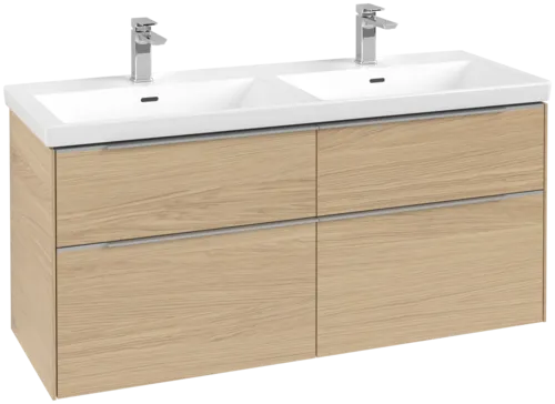 VILLEROY BOCH Subway 3.0 Vanity unit, s osvětlením, 4 výsuvy, 1272 x 576 x 478 mm, dub severský #C568L0VJ