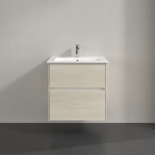 VILLEROY BOCH Toaletní skříňka Collaro, 2 výsuvy, 611 x 610 x 480 mm, bílý dub #C14300AA, obrázek 3