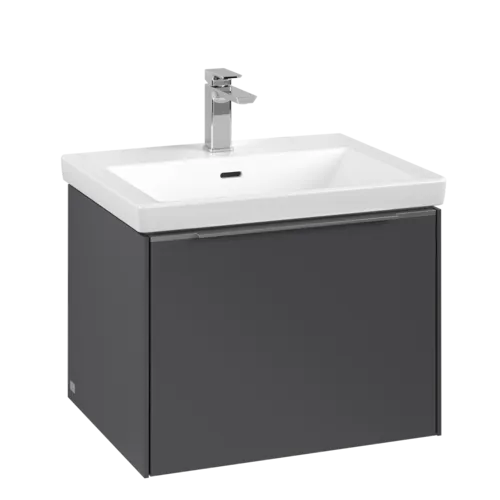 VILLEROY BOCH Subway 3.0 Vanity unit, 1 zásuvka, 572 x 429 x 478 mm, grafitová barva #C57700VR