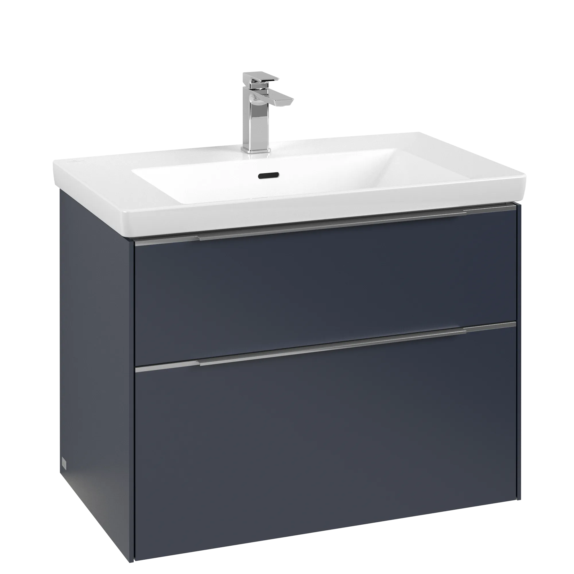 VILLEROY BOCH Subway 3.0 Vanity unit, s osvětlením, 2 výsuvy, 772 x 576 x 478 mm, Marine Blue #C574L0VQ