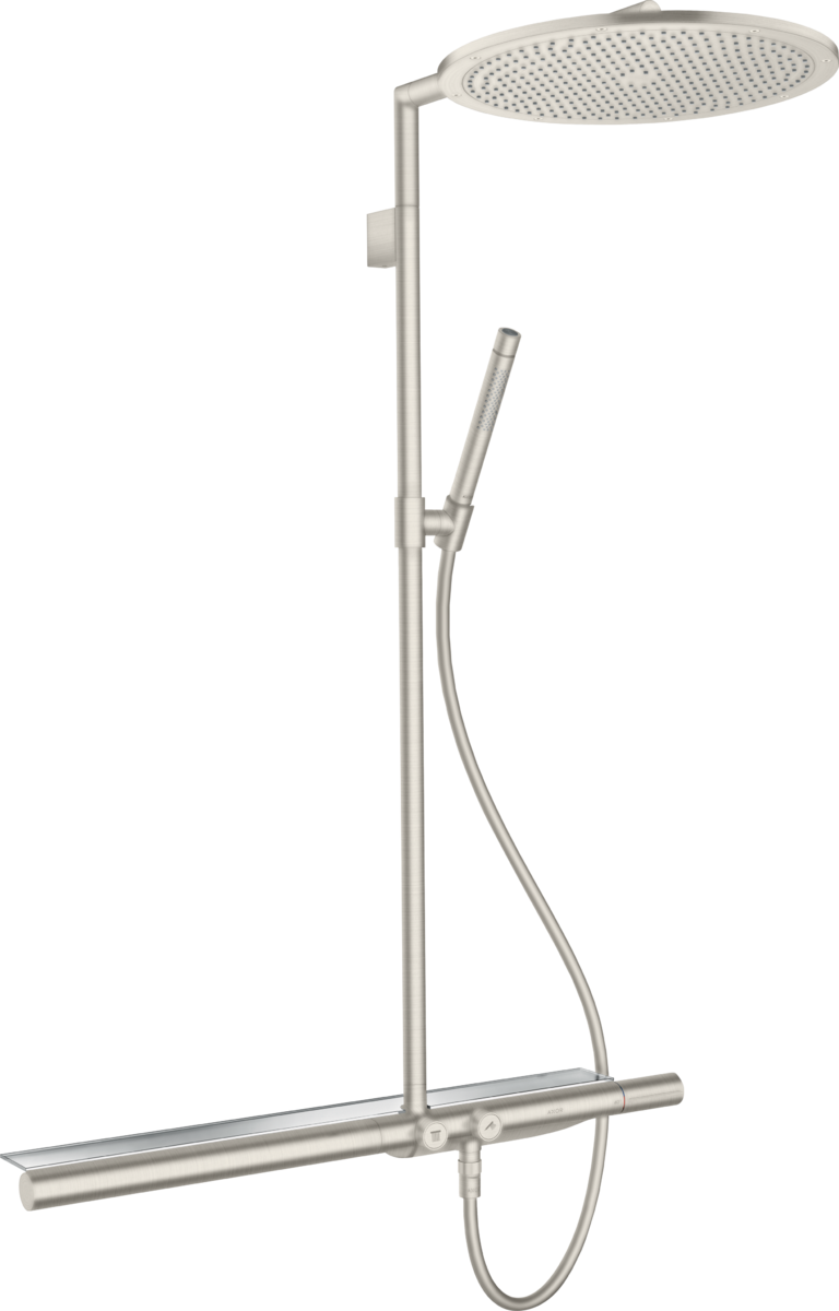 HANSGROHE AXOR ShowerSolutions Showerpipe s termostatem 800 a horní sprchou 350 1jet #27984800 - nerezová ocel Optic
