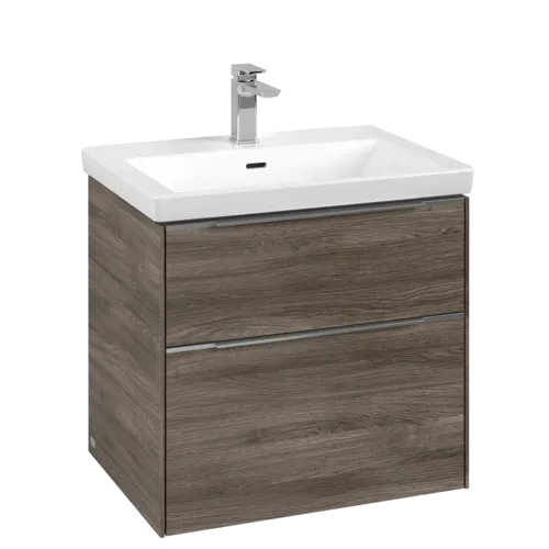 VILLEROY BOCH Subway 3.0 Vanity unit, 2 výsuvy, 622 x 576 x 478 mm, Stone Oak #C57600RK