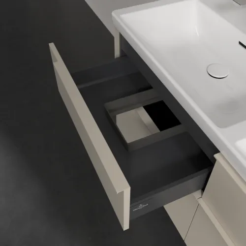 VILLEROY BOCH Subway 3.0 Vanity unit, 4 výsuvy, 1272 x 576 x 478 mm, Cashmere Grey #C56802VN, obrázek 7