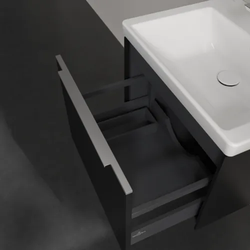 VILLEROY BOCH Subway 3.0 Vanity unit, 1 zásuvka, 572 x 429 x 478 mm, Volcano Black #C57700VL, obrázek 6