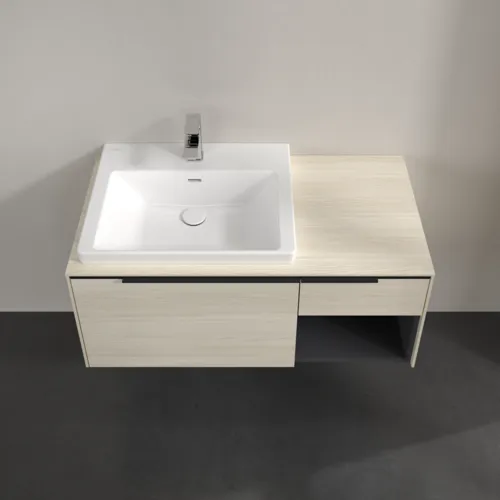 VILLEROY BOCH Subway 3.0 Vanity unit, 2 výsuvy, 1001 x 423 x 516 mm, bílý dub / bílý dub #C57201AA, obrázek 4