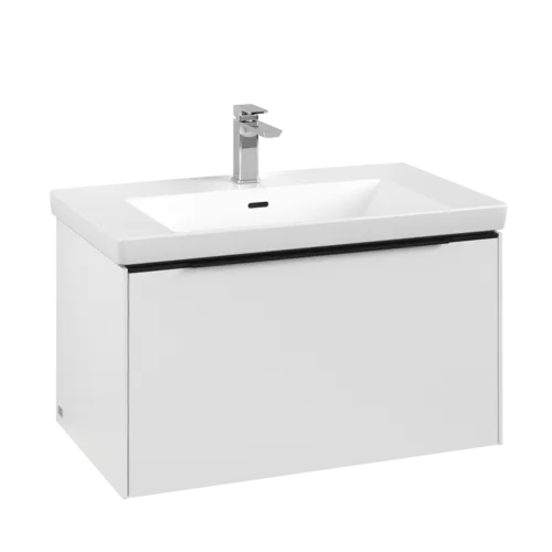 VILLEROY BOCH Subway 3.0 Vanity unit, s osvětlením, 1 zásuvka, 772 x 429 x 478 mm, čistě bílá #C573L1VF