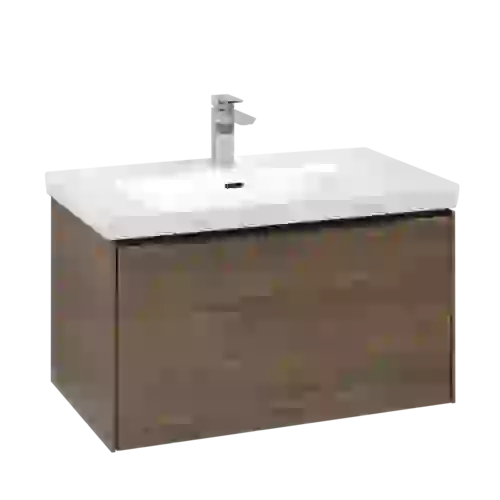 VILLEROY BOCH Subway 3.0 Vanity unit, s osvětlením, 1 zásuvka, 772 x 429 x 478 mm, Arizona Oak #C573L1VH