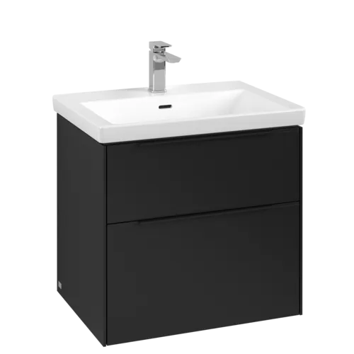 VILLEROY BOCH Subway 3.0 Vanity unit, 2 výsuvy, 622 x 576 x 478 mm, Volcano Black #C57601VL