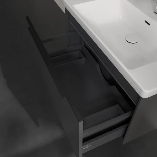 VILLEROY BOCH Subway 3.0 toaletní skříňka, s osvětlením, 1 zásuvka, 772 x 429 x 478 mm, grafitová barva #C573L1VR, obrázek 7