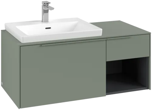 VILLEROY BOCH Subway 3.0 Vanity unit, 2 výsuvy, 1001 x 423 x 516 mm, Soft Green / Soft Green #C57202AF