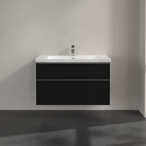 VILLEROY BOCH Subway 3.0 Vanity unit, 2 výsuvy, 973 x 576 x 478 mm, Volcano Black #C57000VL, obrázek 3