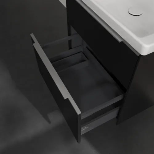 VILLEROY BOCH Subway 3.0 Vanity unit, 2 výsuvy, 622 x 576 x 478 mm, Volcano Black #C57600VL, obrázek 6