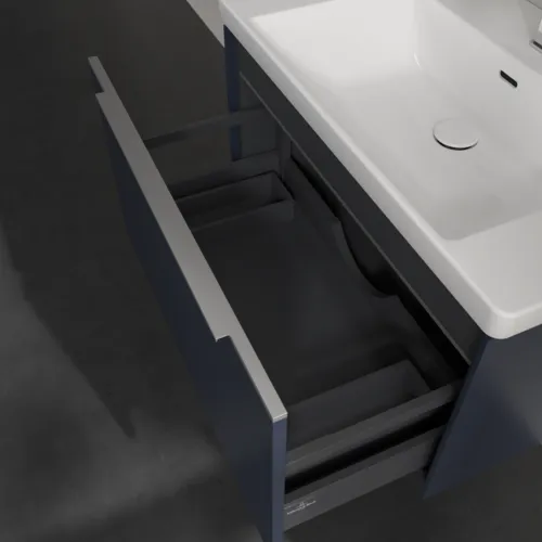 VILLEROY BOCH Subway 3.0 Vanity unit, s osvětlením, 1 zásuvka, 772 x 429 x 478 mm, Marine Blue #C573L0VQ, obrázek 7