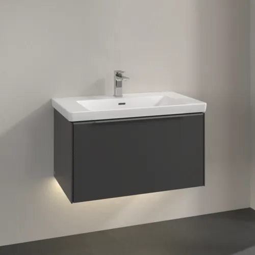 VILLEROY BOCH Subway 3.0 toaletní skříňka, s osvětlením, 1 zásuvka, 772 x 429 x 478 mm, grafitová barva #C573L0VR, obrázek 2