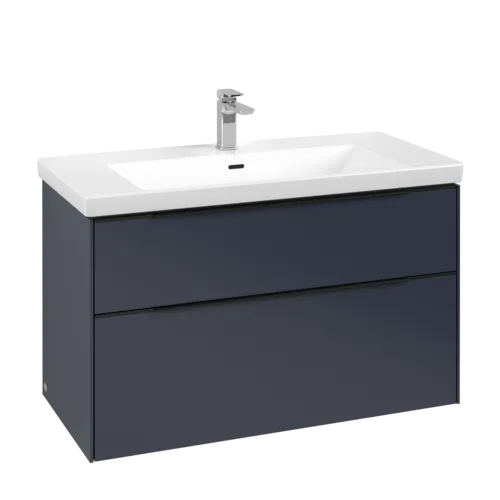 VILLEROY BOCH Subway 3.0 Vanity unit, 2 výsuvy, 973 x 576 x 478 mm, Marine Blue #C57001VQ