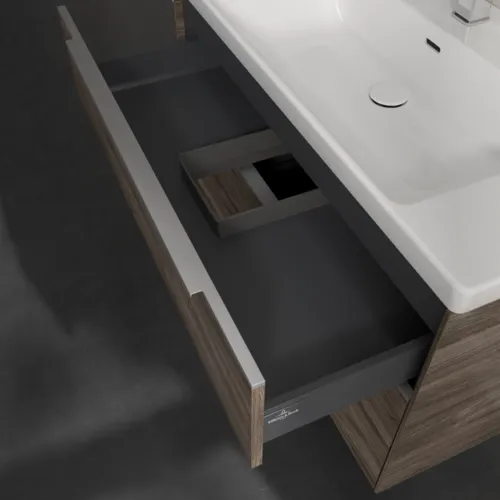 VILLEROY BOCH Subway 3.0 Vanity unit, 2 výsuvy, 973 x 576 x 478 mm, Stone Oak #C57000RK, obrázek 7