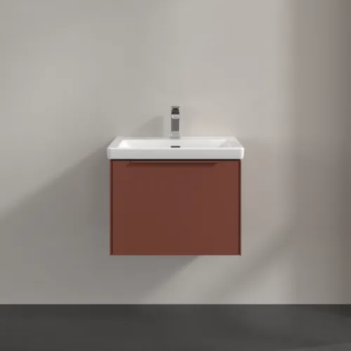 VILLEROY BOCH Subway 3.0 Vanity unit, 1 zásuvka, 572 x 429 x 478 mm, vínově červená #C57702AH, obrázek 3