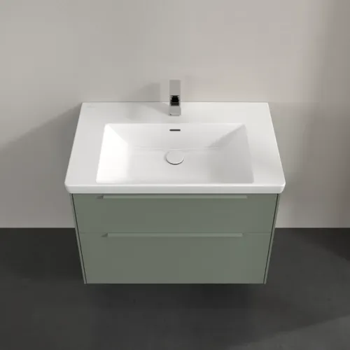VILLEROY BOCH Subway 3.0 Vanity unit, s osvětlením, 2 výsuvy, 772 x 576 x 478 mm, Soft Green #C574L2AF, obrázek 4