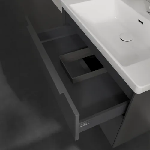 VILLEROY BOCH Subway 3.0 Vanity unit, 2 výsuvy, 772 x 576 x 478 mm, grafitová barva #C57402VR, obrázek 8