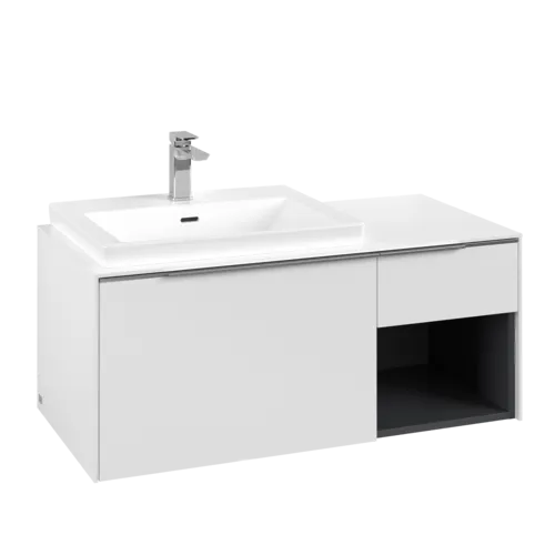 VILLEROY BOCH Subway 3.0 Vanity unit, 2 výsuvy, 1001 x 423 x 516 mm, čistě bílá / čistě bílá #C57200VF