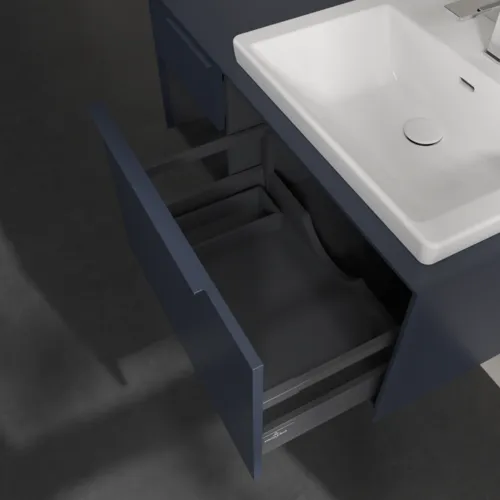 VILLEROY BOCH Subway 3.0 Vanity unit, 2 výsuvy, 1001 x 423 x 516 mm, Marine Blue / Marine Blue #C57102VQ, obrázek 6