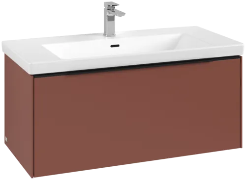 VILLEROY BOCH Subway 3.0 Vanity unit, 1 zásuvka, 973 x 429 x 478 mm, vínově červená #C56901AH