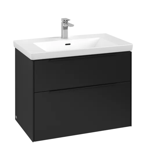 VILLEROY BOCH Subway 3.0 Vanity unit, 2 výsuvy, 772 x 576 x 478 mm, Volcano Black #C57401VL