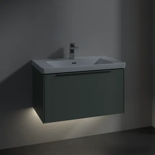 VILLEROY BOCH Subway 3.0 Vanity unit, s osvětlením, 1 zásuvka, 772 x 429 x 478 mm, Soft Green #C573L2AF, obrázek 5