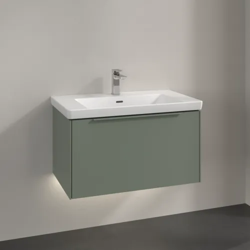 VILLEROY BOCH Subway 3.0 Vanity unit, s osvětlením, 1 zásuvka, 772 x 429 x 478 mm, Soft Green #C573L2AF, obrázek 2