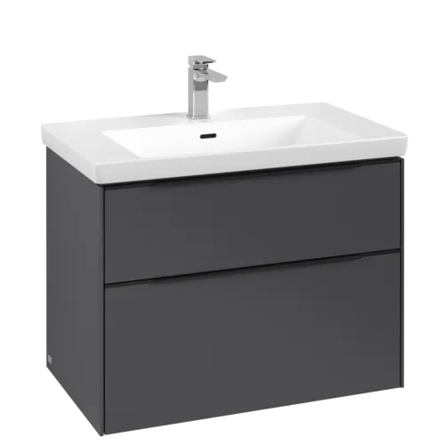 VILLEROY BOCH Subway 3.0 Vanity unit, 2 výsuvy, 772 x 576 x 478 mm, grafitová barva #C57401VR